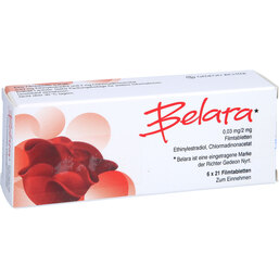 Abbildung: Belara Filmtabletten 6X21 St, Filmtabletten PZN 07024624