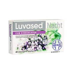 Abbildung: Luvased Nacht zum Einschlafen überzogene Tabletten Überzogene Tabletten, 40 St PZN 07031624