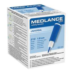 Abbildung: Medlance + Universal Lanzetten 21 G 200 St, Lanzetten PZN 07035094