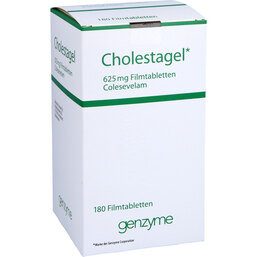 Abbildung: Cholestagel 625 mg Filmtabletten 180 St, Filmtabletten PZN 07049475