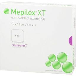 Abbildung: Mepilex XT 10x10 cm Schaumverband 5 St, Verband PZN 07052336