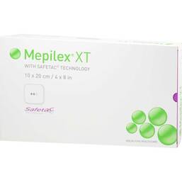 Abbildung: Mepilex XT 10x20 cm Schaumverband 5 St, Verband PZN 07052342
