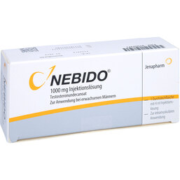 Abbildung: Nebido 1000 mg Injektionslösung Durchstechflasche 1 St, Injektionslösung PZN 07052371