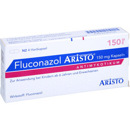 Abbildung: Fluconazol Aristo 150 mg Kapseln 4 St, Hartkapseln PZN 07063156