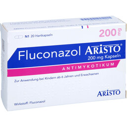 Abbildung: Fluconazol Aristo 200 mg Kapseln 20 St, Hartkapseln PZN 07063162