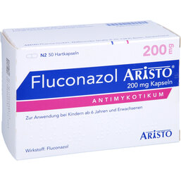 Abbildung: Fluconazol Aristo 200 mg Kapseln 50 St, Hartkapseln PZN 07063311
