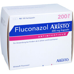 Abbildung: Fluconazol Aristo 200 mg Kapseln 100 St, Hartkapseln PZN 07063417