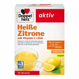 Abbildung: Doppelherz Heiße Zitrone Vitamin C+Zink Granulat 10 St, Granulat PZN 07091098