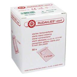 Abbildung: Rudavlies 7cmx5cm Verbandpfl 50 St, Pflaster PZN 07092666