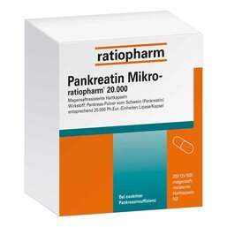 Abbildung: Pankreatin Mikro ratiop.20000 magens.Hartkapseln Kapseln, 200 St PZN 07097623