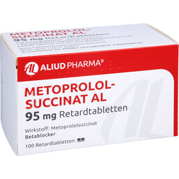 Abbildung: Metoprololsuccinat AL 95mg Retardtabletten 100 St, Retard-Tabletten PZN 07097735
