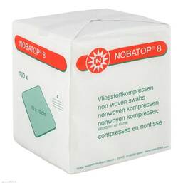 Abbildung: Nobatop 8 Kompressen 10x10cm 100 St, Kompressen PZN 07099214