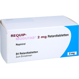 Abbildung: Requip-Modutab 2 mg Retardtabletten 84 St, Retard-Tabletten PZN 07104091