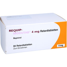 Abbildung: Requip-Modutab 4 mg Retardtabletten 84 St, Retard-Tabletten PZN 07104139