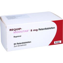 Abbildung: Requip-Modutab 8 mg Retardtabletten 84 St, Retard-Tabletten PZN 07104168