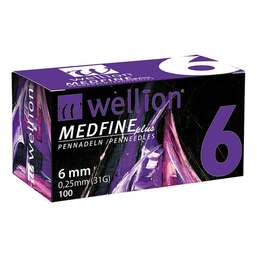 Abbildung: Wellion Medfine plus Pen-Nadeln 6 mm 100 St, Kanüle PZN 07105587