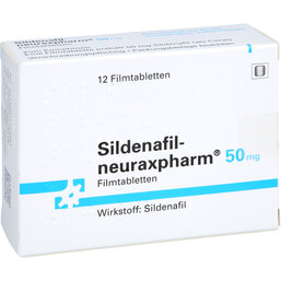 Abbildung: Sildenafil neuraxpharm 50 mg Filmtabletten 12 St, Filmtabletten PZN 07116088