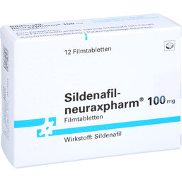 Abbildung: Sildenafil neuraxpharm 100 mg Filmtabletten 12 St, Filmtabletten PZN 07116131