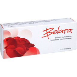 Abbildung: Belara Filmtabletten 3X21 St, Filmtabletten PZN 07118242