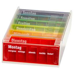 Abbildung: Anabox 7 Tage Regenbogen mit Einnahmeplan 1 St PZN 07120730