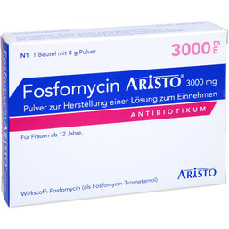 Abbildung: Fosfomycin Aristo 3000 mg Pul.zur Herstellung e.Lösung zum Einnehmen 1 St, Pulver zur Herstellung einer Lösung zum Einnehmen PZN 07120894