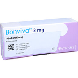 Abbildung: Bonviva 3 mg / 3 ml Injektion -Lösung in einer Fertigspritze 1 St, Injektionslösung PZN 07123390
