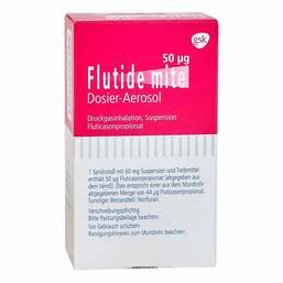 Abbildung: Flutide mite 50 Dos.-Aerosol 1 St, Dosieraerosol PZN 07123987