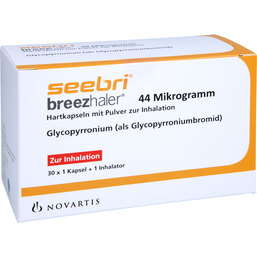 Abbildung: Seebri Breezhaler 44 Mikrogramm Hartkap.mit Pul.z.In 30 St, Hartkapseln mit Pulver zur Inhalation PZN 07130148