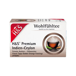 Abbildung: H&S Schwarztee Premium Indien-Ceylon Filterbeutel Filterbeutel, 20X1.8 g PZN 07141301