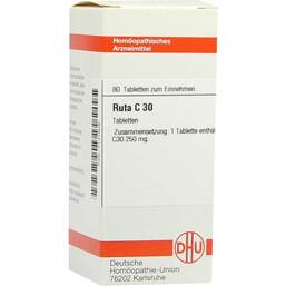 Abbildung: DHU Ruta C 30 Tabletten Tabletten, 80 St PZN 07141809