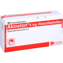 Abbildung: Akineton 4 mg retard Tabletten 30 St, Retard-Tabletten PZN 07143493