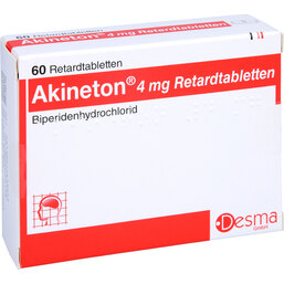 Abbildung: Akineton 4 mg retard Tabletten 60 St, Retard-Tabletten PZN 07143501