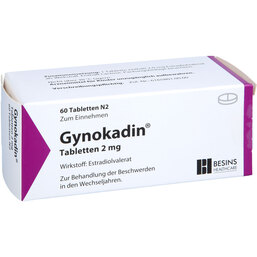 Abbildung: Gynokadin 2 mg Tabletten 60 St, Tabletten PZN 07147261