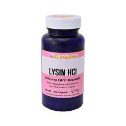 Abbildung: Lysin HCL 500 mg GPH Kapseln 100 St, Kapseln PZN 07147321