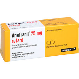 Abbildung: Anafranil 75 mg Dolorgiet Retardtabletten 20 St, Retard-Tabletten PZN 07152753