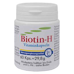 Abbildung: Biotin H Vitaminkapseln Kapseln, 60 St PZN 07153310