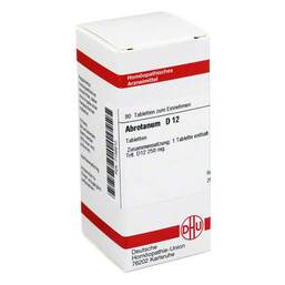 Abbildung: Abrotanum D 12 Tabletten Tabletten, 80 St PZN 07156610