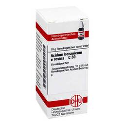 Abbildung: DHU Acidum benzoicum e res. C 30 Globuli, 10 g PZN 07156685