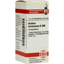 Abbildung: DHU Acidum formicicum D 200 Globuli Globuli, 10 g PZN 07156780