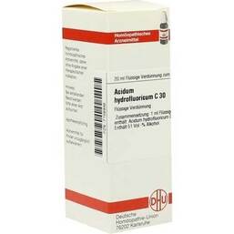 Abbildung: Acidum hydrofluoricum C 30 Dilution Dilution, 20 ml PZN 07156946