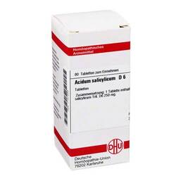 Abbildung: Acidum salicylicum D 6 Tabletten Tabletten, 80 St PZN 07157259