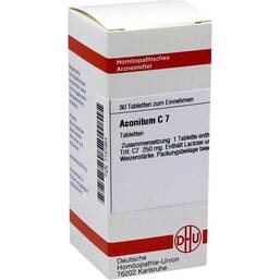 Abbildung: DHU Aconitum C 7 Tabletten Tabletten, 80 St PZN 07157354