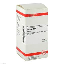 Abbildung: DHU Aesculus D 12 Tabletten Tabletten, 200 St PZN 07157621