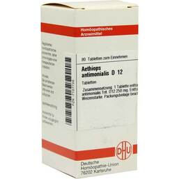 Abbildung: DHU Aethiops antimonialis D 12 Tabletten 80 St, Tabletten PZN 07157756