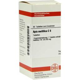 Abbildung: Apis mellifica C 6 Tabletten Tabletten, 80 St PZN 07159206