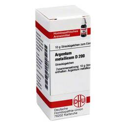 Abbildung: DHU Argentum metallicum D 200 Gl Globuli, 10 g PZN 07159672