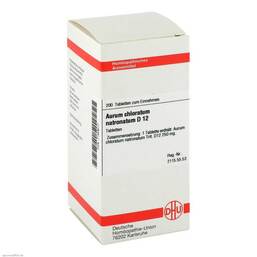 Abbildung: DHU Aurum chloratum natronatum D 12 Tabletten Tabletten, 200 St PZN 07160617