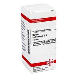 Abbildung: DHU Barium carbonicum C 6 Tabletten Tabletten, 80 St PZN 07161114