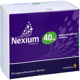 Abbildung: Nexium 40 mg magensaftresistente Tabletten 90 St, Tabletten magensaftresistent PZN 07161663