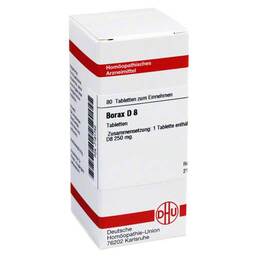 Abbildung: Borax D 8 Tabletten Tabletten, 80 St PZN 07161752